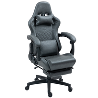Chaise de bureau élégante avec fonction massage, livraison gratuite en Allemagne, échantillon gratuit, chaise de jeu professionnelle nouvelle génération, best-seller, couleur gris