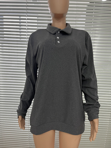 Moda autunno Polo <span class=keywords><strong>Slim</strong></span> <span class=keywords><strong>Fit</strong></span> da <span class=keywords><strong>uomo</strong></span> con scollo a V manica lunga con bottoni Casual Top autunno e <span class=keywords><strong>abbigliamento</strong></span> per il tempo libero all'aperto - Product Image 5