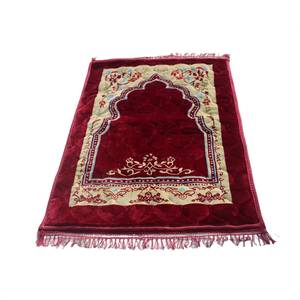 Felpa de Franela No. Alfombra floral tejida lavable musulmana, cómoda alfombra para el coche, para la oración en casa, picnics y camping. - Product Image 1