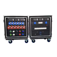 Boîtier de distribution d'énergie portable et étanche ST ST-DX57 personnalisé, triphasé 220V 200A, avec alarme sonore et lumineuse