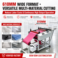 Industrielle 610mm Breitband-Rollenschneidemaschine für Isolierpapier, Kupferfolie, Plastikfolie und Silikon-Dichtungsstreifen