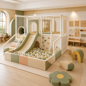 Equipo de Juegos Interior de Estilo <span class=keywords><strong>Montessori</strong></span> para Preescolar y Área de Actividades para Niños Pequeños - Product Image 1