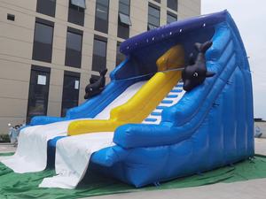 Thương mại đôi Lane <span class=keywords><strong>Inflatable</strong></span> PVC trượt nước với hồ bơi trượt N trượt cho thuê bên - Product Image 6