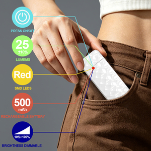 623-630nm 670nm Red Light USB Rechargeable Book Light Switch Control LED Read <b>Lamp</b> for Reading Room Bedroom <b>Study</b> - Product Image 6