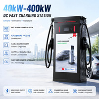 Chargeur rapide DC 160KW 240KW GBt CCS2 double pour voitures électriques, avec OCPP, LAN, 4G, application, Wi-Fi, fonctionnalités intelligentes et écran publicitaire