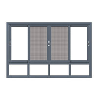 Sistema Residencial de diseño moderno personalizado, precio de fábrica de aluminio con ventanas correderas, venta al por mayor