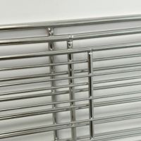 Grille de refroidissement en acier inoxydable pour boulangerie, grille de four rectangulaire en métal pour barbecue, facile à nettoyer, 325x530mm D 6mm, en stock