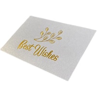 Cartes de vœux personnalisées avec logo, carton kraft recyclé, bon marché, pour entreprises, anniversaires, festivals, Noël, remerciements, taille et couleur personnalisées