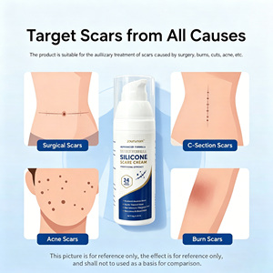 Crème cicatrisante au silicone professionnelle Zourunan 50g, formule avancée à efficacité <span class=keywords><strong>24H</strong></span>, gel de réparation rapide pour les cicatrices chirurgicales, d'acné, de brûlures et corporelles - Product Image 2