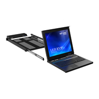 Konsol KVM Switch Drawer Rackmount LED 17'' 16 Port + 16 Paket Kabel, MT-VIKI USB VGA LCD KVM Switch 16 in 1 Out