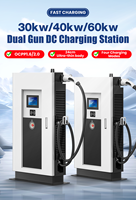 Chargeur rapide DC intelligent pour véhicules électriques OCPP DLB Wi-Fi LAN IP54 étanche, CCS2, plusieurs canaux de paiement, nouveau, 30 kW, usage commercial