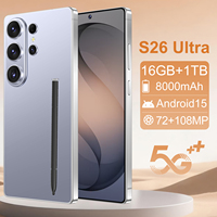 S26 Ultra, Teléfono Inteligente 5G de 7.3 Pulgadas, 16GB+1TB, Batería de 8800mAh, Cámaras de 72MP+108MP, Deca Core, HD LTE, Venta Directa de Fábrica al Por Mayor