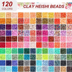 Polymer <b>Clay</b> Bead <b>Set</b> 120 Colors 10160 Pieces DIY Jewelry Making Kit For Children Ages 7-12 - Product Image 3