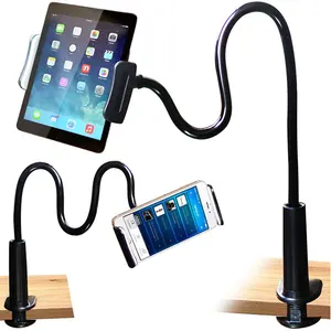 Universal Adjustable Cell Phone Lazy Clip Tablet Mount Holder Tablet Stand Gooseneck Tablet Bracket Stand for iPad