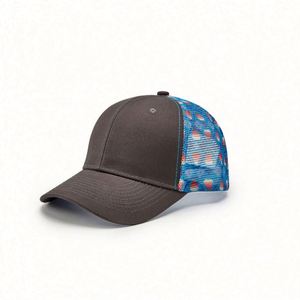 Wholesale 6 Panel Richardson 112 Formal Sporty Cotton/Polyester Snapback <b>Caps</b> with Mesh <b>Plain</b> Trucker Hats Blanks - Product Image 3