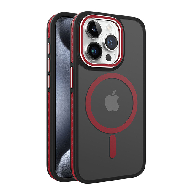 MOQ 500 Electroplated Camera Bumper Cases for iPhone 16 Matte Covers for iPhone 16 Pro Max Magnetic Wireless Charger case