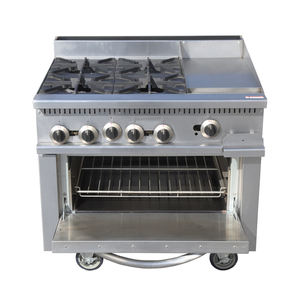 مجموعة غاز موصى بها 36 بوصة مع أربع شعلات فرن شواء للمطاعم ذات نوعية جيدة - Product Image 5