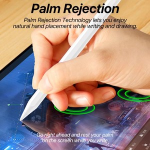Stylet tactile capacitif SYH de qualité originale 1ère, 2ème et 3ème génération pour iPad Pro avec pointe remplaçable et attraction magnétique - Product Image 2