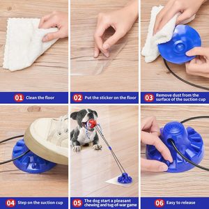 Giocattoli Interattivi per Cani Masticatori Aggressivi, Gioco della Trefola con Ventosa, Giocattoli Puzzle Indistruttibili e Palla Dispensatrice di Snack per Animali Domestici - Product Image 4
