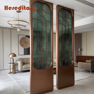 ฉากกั้นห้องกระจกสแตนเลสภายในอาคาร ผนัง<span class=keywords><strong>กั้น</strong></span>สำนักงานกระจกหรูหราสำหรับล็อบบี้โรงแรม - Product Image 5