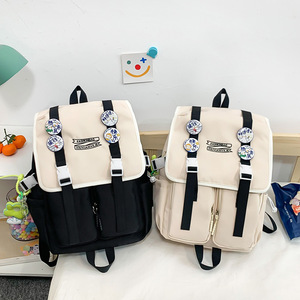 <b>Backpack</b> For Girls Large Capacity School <b>Backpack</b> With Zipper Pocket Color Blocking Design 18 In Size Spring 2023 - Product Image 3