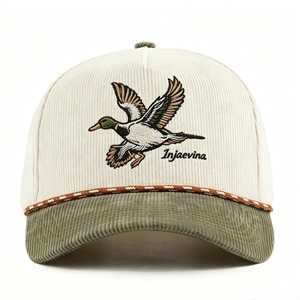 Casquette de baseball en velours côtelé personnalisée avec broderie, style vintage, pour l'extérieur, casquette de camionneur, chapeau de soleil de golf, chapeau de soleil ajustable pour les sports de plein air - Product Image 1