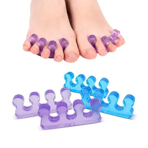 2 pçs/par toe separador pedicure para Nail Polish Toe Spacers Pedicure Toe spacer silicone para separar unha polonês