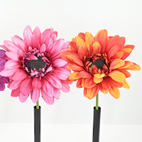 Bunga Gerbera Daisy Buatan Raksasa Diameter 45cm, Dapat Digunakan Kembali untuk Dekorasi Lanskap, Visual Merchandising, dan Properti Pemotretan