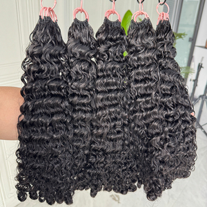 Cheveux bouclés birmans bohèmes en crochet, cheveux humains, couleur naturelle, boucles définies et douces pour les styles de cheveux au crochet - Product Image 2