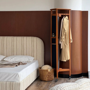 <span class=keywords><strong>Lit</strong></span> plateforme moderne minimaliste avec tête de <span class=keywords><strong>lit</strong></span> haute et revêtement en tissu rayé pour chambre à coucher - Product Image 4