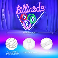 Enseigne néon personnalisée lumière LED pour billard tennis de table jeux de casino pour la maison mariage bars pubs événements d'affaires centres commerciaux