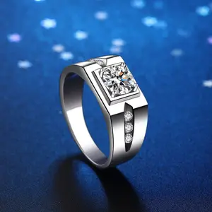 Модное модное кольцо из муассанита, роскошное кольцо с матовой поверхностью, расширяющее кольцо