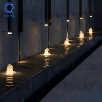 Ornement de jardin, fontaine musicale LED, mini fontaine d'eau dansante rythmique