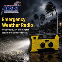 Radio NOAA con Alerta Meteorológica, Manivela Solar, Banco de Energía Recargable de 5000mAh, Linterna LED, Kit de Emergencia Portátil para el Hogar