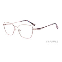 Monture optique classique en métal carrée pour femme 2025, monture complète, lunettes légères, port quotidien, best-seller