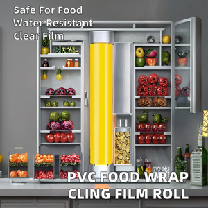 Rouleau de <span class=keywords><strong>film</strong></span> alimentaire souple en PVC transparent pour emballage d'aliments frais pour emballer des sandwichs aux fraises nouilles biscuits au sucre lait - Product Image 2