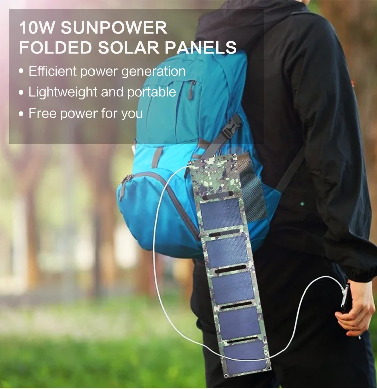 High quality small size Solar panels strong and sturdy Solar panels hiking Solar panels - Portable Solar Panel - 1