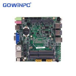 เมนบอร์ดมินิพีซีไร้พัดลมขนาดกะทัดรัดพร้อมอินเทล คอร์ i55200U ดูอัล กิกะบิต แลนสำหรับการใช้งานแบบฝังตัวในอุตสาหกรรม - Product Image 1