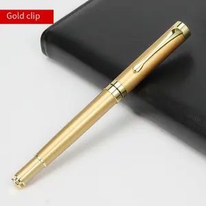 Luxus Roller Kugelschreiber Metall Büro Schul bedarf Gold Rollerball Hochwertige Schreibwaren Business Pen mit benutzer definierten Logo