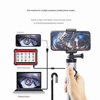 Endoscope de direction HD 1080p, caméra vidéo boroscope à câble flexible de 6,4 mm et 1 m pour véhicules et outils divers