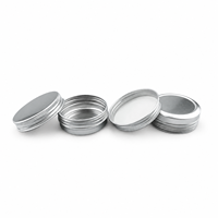 Boîte de parfum solide en aluminium de 30 ml avec bouchon à vis, imprimée à l'écran, pour cosmétiques, soins de la peau et crème pour le visage