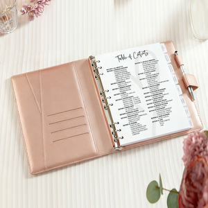 Planificador de Bodas Personalizado, Lista de Tareas, Diario, Planificación Nupcial, Carpeta de Hojas Sueltas, Planificador de Objetivos, Organizador de Agenda con Pestañas - Product Image 2