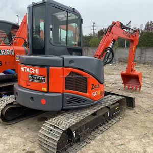 En stock, excavatrice sur chenilles hydraulique HITACHI ZX50U d'occasion de haute qualité, 5 tonnes, modèle 2018, moteur Isuzu, boîte de vitesses, pompe - Product Image 1