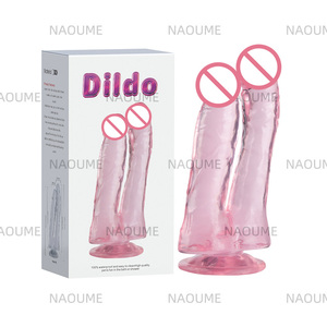 Transparence réaliste <span class=keywords><strong>gros</strong></span> <span class=keywords><strong>gode</strong></span> poussant les femmes <span class=keywords><strong>gode</strong></span> à Double tête stimulateur de point G masturbation féminine jouets sexuels pour les femmes - Product Image 6