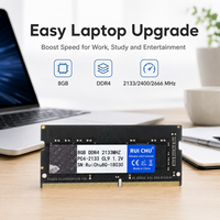 Module de mémoire RAM pour ordinateur portable RuiChu DDR4 8 Go 2133 MHz 2400 MHz 2666 MHz PC4-21300 SODIMM 260 broches pour mise à niveau de notebook, RAM stable