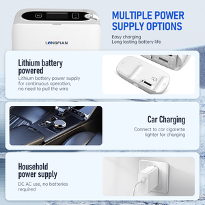 Draagbare zuurstofconcentrator voor buitengebruik, <span class=keywords><strong>1</strong></span>,5 kg, batterij vervangbaar, met continue zuurstoftoevoer - Product Image 4