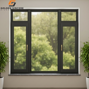 Fenêtres à battants en aluminium de haute qualité pour villa moderne GS, fenêtres extérieures en verre durables - Product Image 3