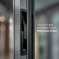 Ventana Abatible y Giratoria de Aluminio de Alta Resistencia, Eficiencia Energética, Rotura Térmica, Perfil 6060-T66, Insonorizada, Baja Emisividad, para Proyectos Personalizados