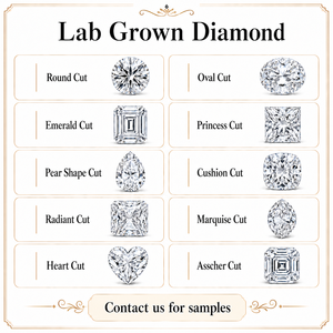 Diamante Coltivato in Laboratorio Certificato IGI 0.3-5ct Colore <span class=keywords><strong>D</strong></span> VVS Taglio Rotondo Ovale Smeraldo Pera Principessa Cuscino Radiante Cuore Asscher - Product Image 1