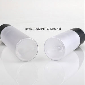 <span class=keywords><strong>Petg</strong></span> tampa de plástico vazia preta, recipiente fosco para garrafa facial, tonificador, embalagem facial, 60ml/100ml/120ml/150ml - Product Image 4